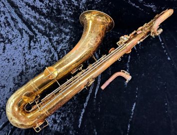 Photo Vintage King Zephyr Baritone Saxophone, Serial #331419 – Project for Repair or Parts